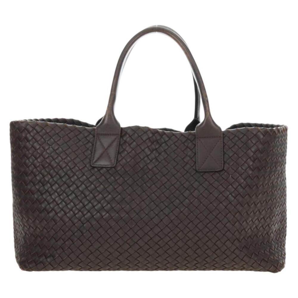 Bottega Veneta Intrecciato Cabas MM Handbag Brown